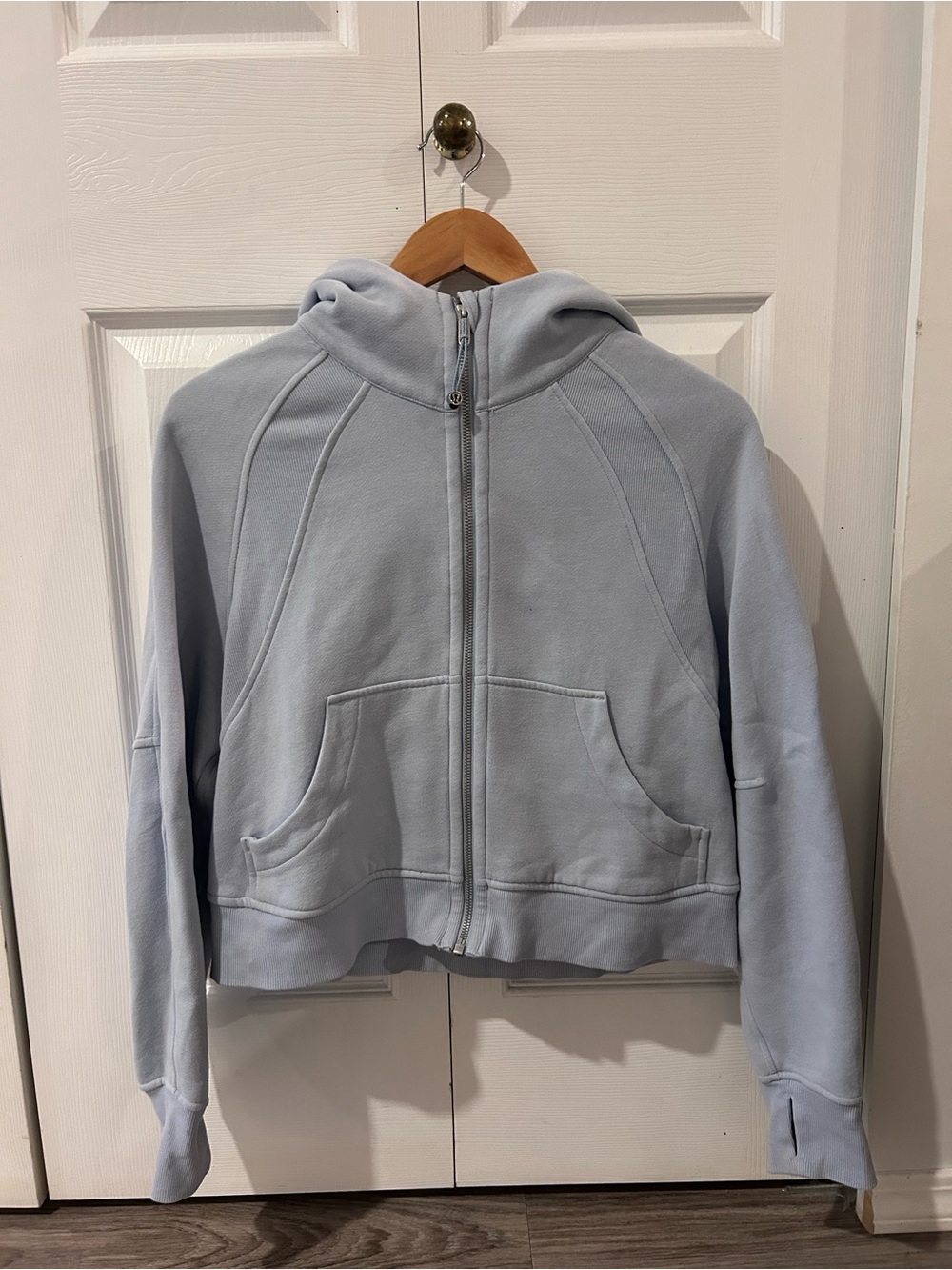 lululemon athletica Light Blue Scuba Full zip Hoodie
